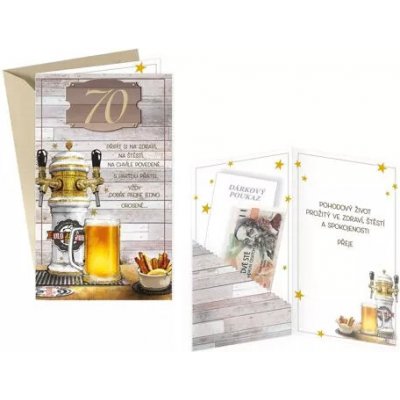 Přání k 70. narozeninám Pivo – Sleviste.cz