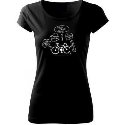 Výhody cyklistiky Pure dámské triko Černá – Zboží Mobilmania