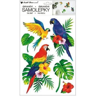 Anděl Samolepky na zeď papoušci 42 x 24 cm ČP541 – Sleviste.cz