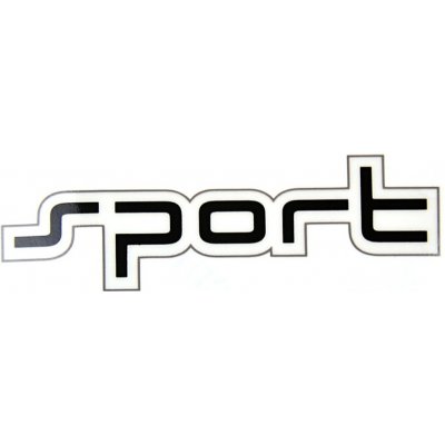 Boční nápis SPORT pro vozy ŠKODA original černý 1ST853688 HL4 | Zboží Auto