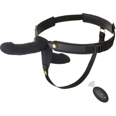 Hidden Desire Inferno Double Vibrating Pleasure Penis Strapon 14 cm dvojitý vibrační strap-on – Zboží Mobilmania