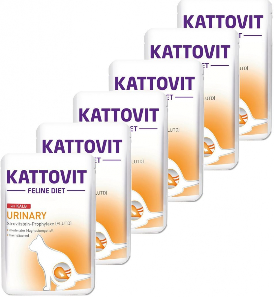 Kattovit Urinary telecí 6 x 85 g