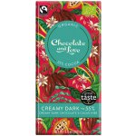 Chocolate and Love Creamy Dark 55% hořkomléčná smetanová čokoláda kakaové boby 80 g – Sleviste.cz