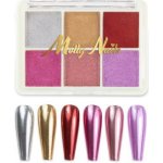 Molly Nails Zrkadlový efekt prášok na nechty kazeta 6 farieb č. 4 – Hledejceny.cz