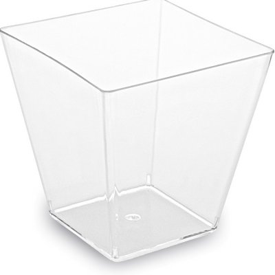 Fingerfood kelímek hranatý čirý 50x50x45mm 60ml – Sleviste.cz