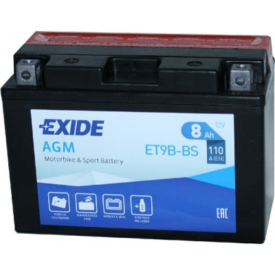 Exide YT9B-BS, ET9B-BS – Zbozi.Blesk.cz