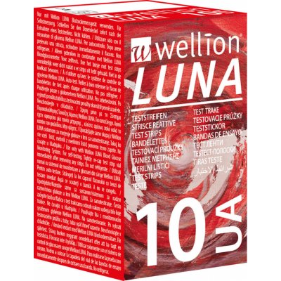 Wellion Luna testovací proužky kyseli. močová 10 ks