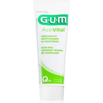 G.U.M Activital Q10 pasta pro kompletní ochranu zubů a svěží dech 0% Parabens 75 ml – Zboží Mobilmania