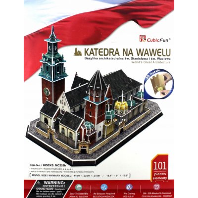 CubicFun 3D puzzle Katedrála na Wawelu 101 ks – Zboží Dáma