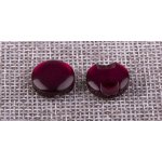 Knoflík pecka perleťová 12,5mm Varianta: vínová – Hledejceny.cz
