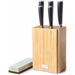 G21 Damascus Premium sada nožů v bambusovém bloku box brusný kámen 5 ks – Zboží Dáma