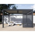 Rojaplast PANEL ZASTÍNĚNÍ, FIXNÍ LAMELY, HORIZONTÁLNÍ 1 m pro bioklimatickou pergolu – Sleviste.cz