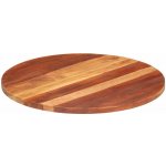 Omaxi 793238 Stolní deska masivní akáciové dřevo kulatá 25–27 mm 70 cm – Zboží Dáma