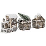 Perníkový vláček se světýlky Gingerbread Noël LED - 26*8*11 cm - Chic Antique – Hledejceny.cz