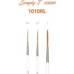 Štětec Simply-T Academy 1010RL - Liner s dlouhý vlasem, krátká rukojeť Velikost štětce: 3/0 – Sleviste.cz
