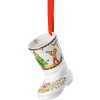 Vánoční ozdoby Vánoční porcelánová ozdoba na stromeček bota Christmas Lights 7,5 cm Rosenthal