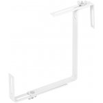 Věšák Strend Pro, bílý, kovový držák na truhlíkový květináč, bal. 2 ks ST255538 – Zboží Dáma