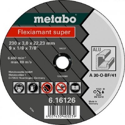 Metabo Řezný kotouč na hliník 125x22,23 mm 616752000 – Sleviste.cz