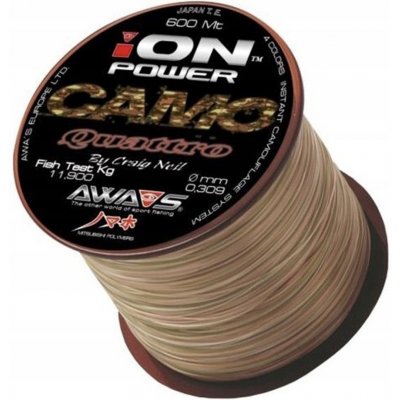 Awa-Shima Ion Power Camo Quattro 600 m 0,286 mm 9,85 kg – Zboží Dáma