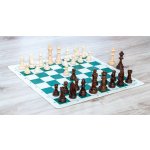 Dřevěné šachy Staunton komplet, zelené – Sleviste.cz