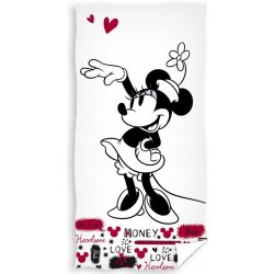 Carbotex Dětská osuška Zamilovaná Minnie 70 x 140 cm