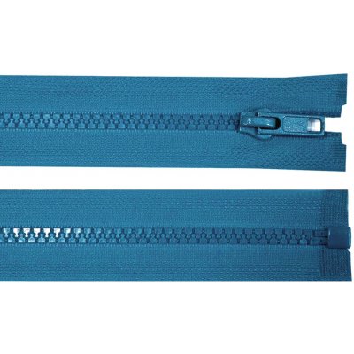 Kostěný zip dělitelný, délka 45 cm - modrotyrkysový / azurový – Hledejceny.cz