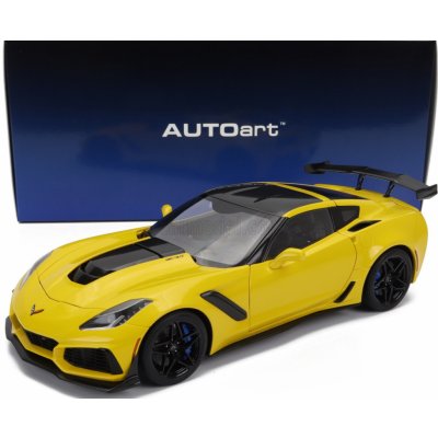 Autoart Chevrolet Corvette C7 Zr1 2017 Závodní Žlutá 1:18 – Zbozi.Blesk.cz