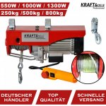 KRAFT&DELE KD1525 Elektrický lanový naviják 250/500kg 1000W jeřáb, kladkostroj | Zboží Auto