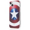 Pouzdro a kryt na mobilní telefon Apple AppleMix MARVEL Apple iPhone 15 Plus - Kapitán Amerika - gumový - červené