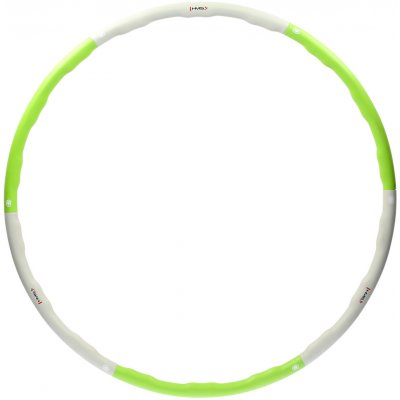 Hula hoop obruč HMS HHP003 Bílá,Reflexní neon – Zboží Dáma