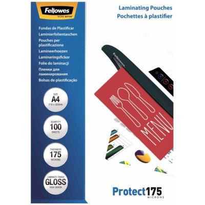 Laminovací fólie Fellowes - A4, 2 x 175 mic, lesklé, 100 ks – Zbozi.Blesk.cz