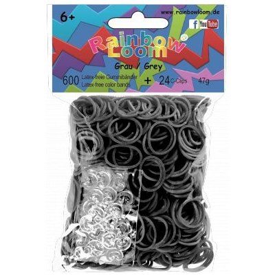 Rainbow Loom ® náhradní gumičky - šedá – Zboží Dáma