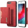 Pouzdro a kryt na mobilní telefon Apple Pouzdro AppleKing dG.MING 2v1 s odnímatelnou magnetickou peněženkou iPhone 7 Plus / 8 Plus - červené