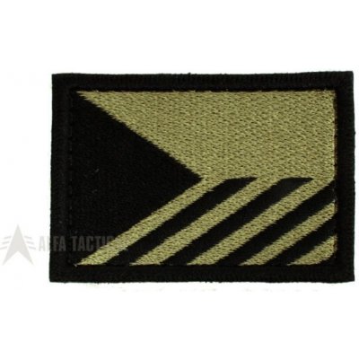 ALFA TACTICAL Bojová nášivka vlajka ČR - malá, Zelená – Zboží Dáma