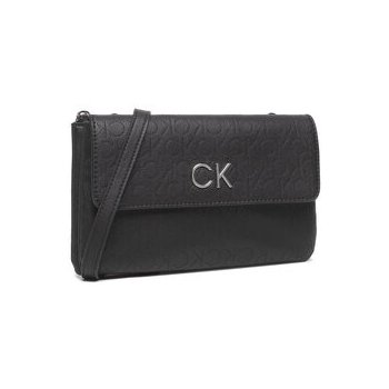 Calvin Klein kabelka Re-Lock Dbl crossbody Bag Perf K60K609399 Černá