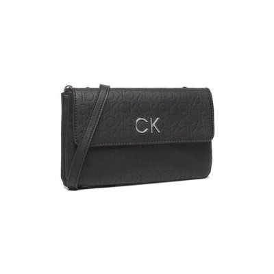Calvin Klein kabelka Re-Lock Dbl crossbody Bag Perf K60K609399 Černá – Zboží Mobilmania