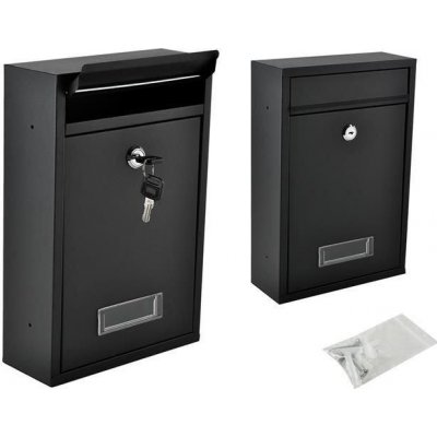 Malatec 6237 Poštovní schránka na dopisy - černá – Zboží Mobilmania