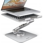 AXAGON STND-LR ALUMINUM for 10" - 17" laptops & tablets, 360° rotation, adjustable height & angle – Zboží Živě