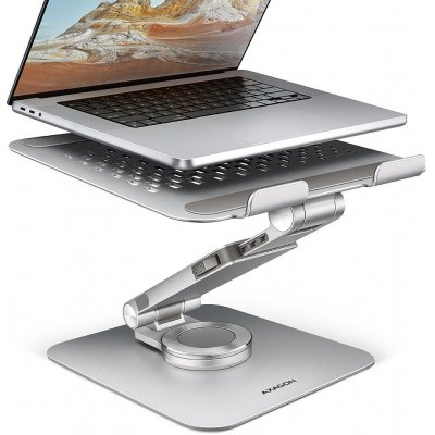 AXAGON STND-LR ALUMINUM for 10" - 17" laptops & tablets, 360° rotation, adjustable height & angle – Zboží Živě