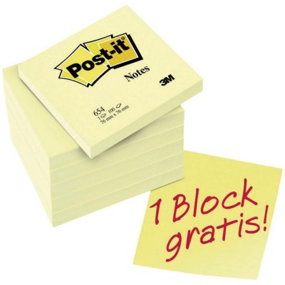 Post-it samolepící poznámka 7100199885 76 mm x 76 mm žlutá 600 listů – Hledejceny.cz
