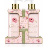 Baylis & Harding Royale Garden Luxury Hand Care tělové mléko Royale Garden Rose, Poppy & Vanilla 300 ml + mýdlo na ruce Royale Garden Rose, Poppy & Vanilla 300 ml dárková sada – Hledejceny.cz