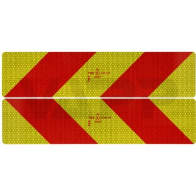 Reflexní tabule na nákl. automobily a tahače 565x132x1mm (pravá+levá) 100340 – Hledejceny.cz