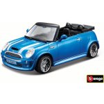 Bburago Kovový model auta Mini Cooper S Cabriolet metalíza modrá 1:32 – Hledejceny.cz