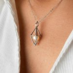 Pan Perla Stříbrný náhrdelník ve tvaru srdce s perlou 91/STR7 Stříbrná – Hledejceny.cz