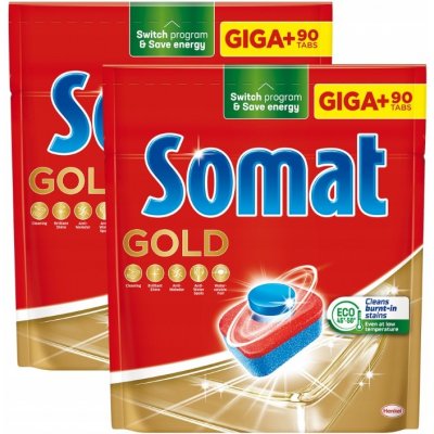 Somat Tablety do myčky Gold 2 x 90 ks – Zbozi.Blesk.cz