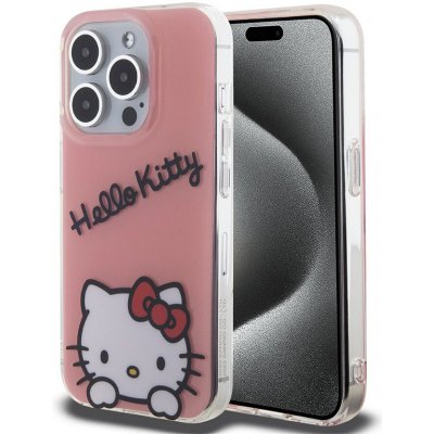 AppleMix HELLO KITTY Apple iPhone 15 Pro - Daydreaming logo - plastový / gumový - růžové