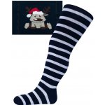 New Baby Vánoční bavlněné punčocháčky tmavě modré se sobem – Zboží Mobilmania