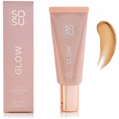 SOSU Cosmetics Glow Drops rozjasňující fluid na obličej 20 ml – Sleviste.cz