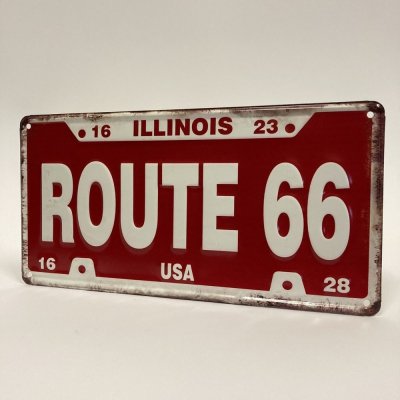 Plechová cedule ROUTE 66 15x30cm – Zboží Mobilmania