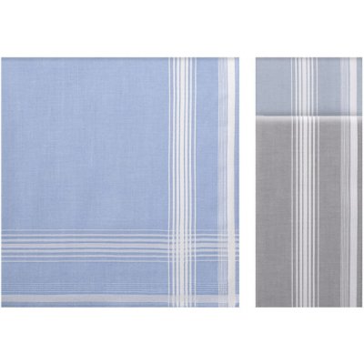 Bavlněné pánské kapesníky APOLLON, 6 ks V dárkovém boxu 6 ks Mix 43x43 cm – Sleviste.cz